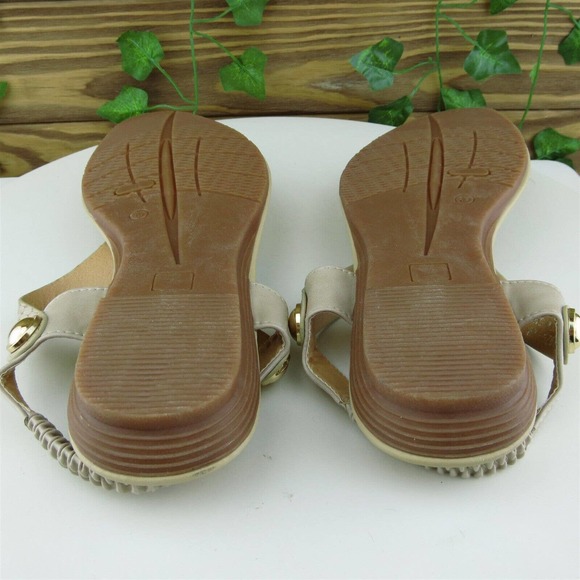 Siketu Women Thong Shoes Brown Synthetic Pull On Size 39 Medium (B, M) - Picture 5 of 6